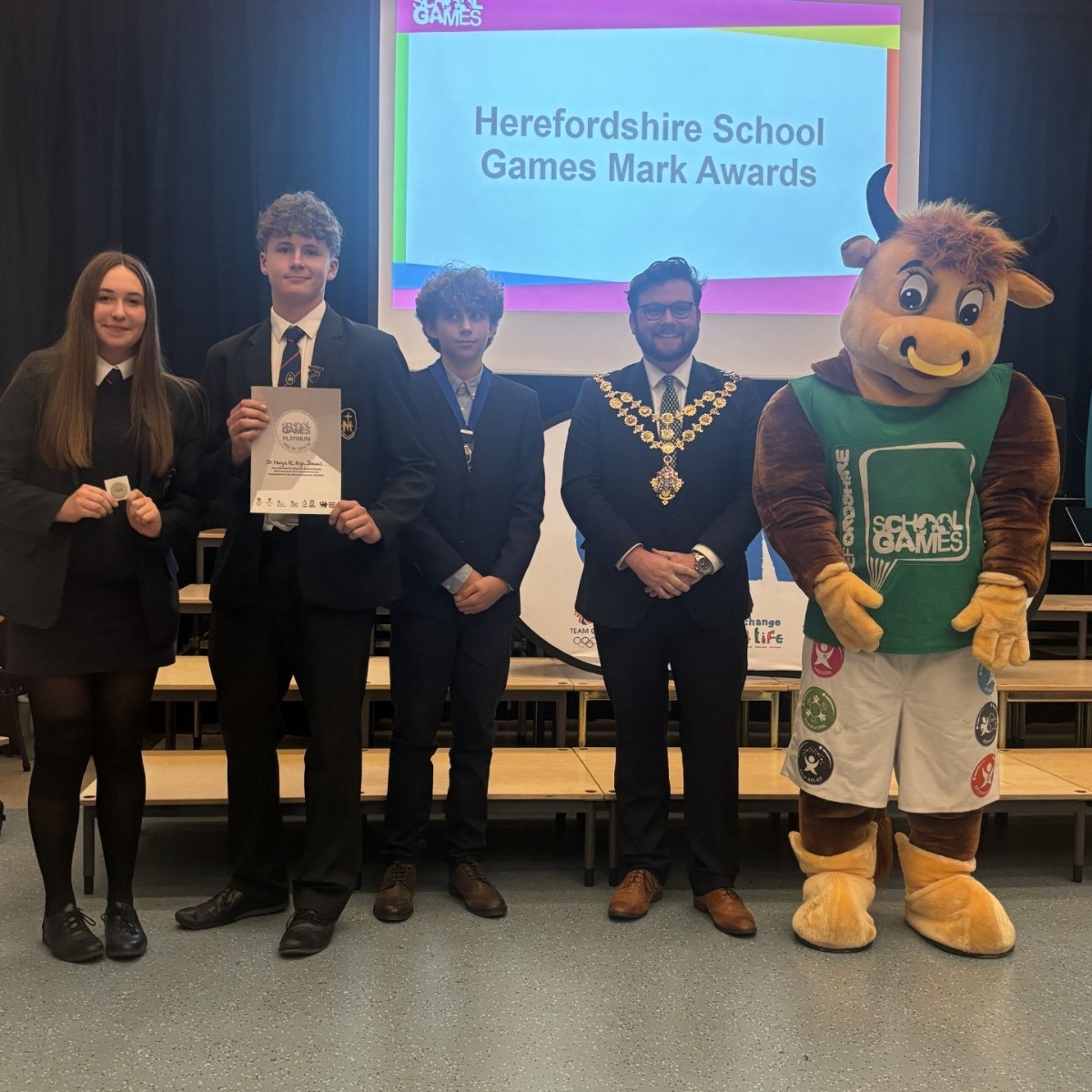 St Mary's RC High School - School Games Platinum Award